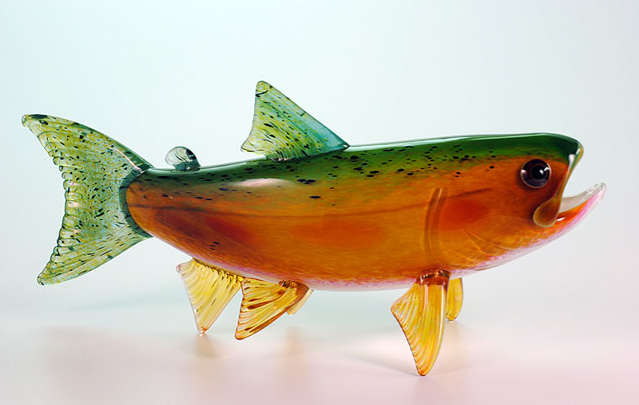 Hand cheapest Blown Glass Fish