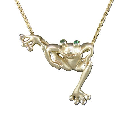 Tree Frog Pendant in 14k Gold – Craftmasters of Nantucket