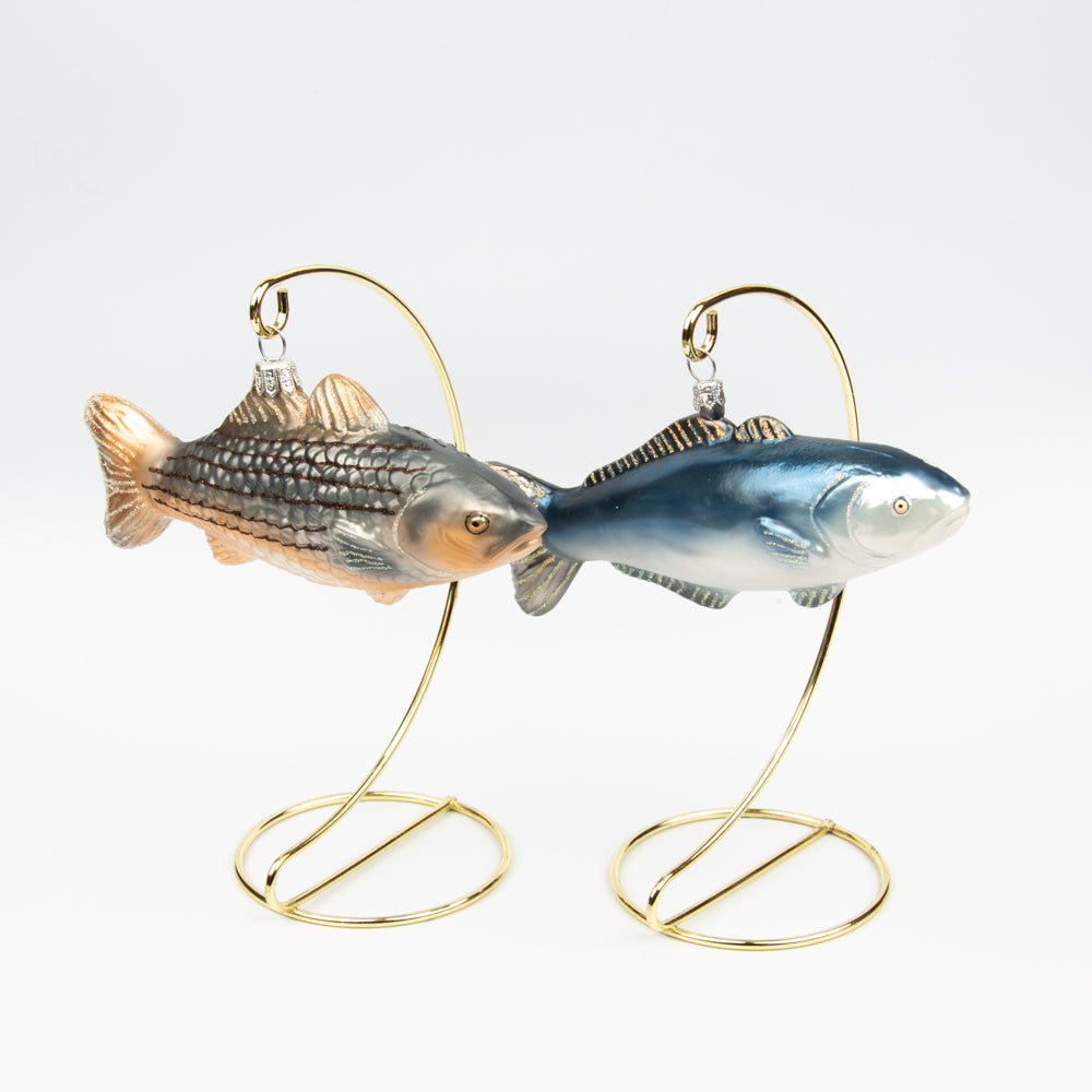 Striped Bass and Blue Fish Ornament Set – Craftmasters of Nantucket