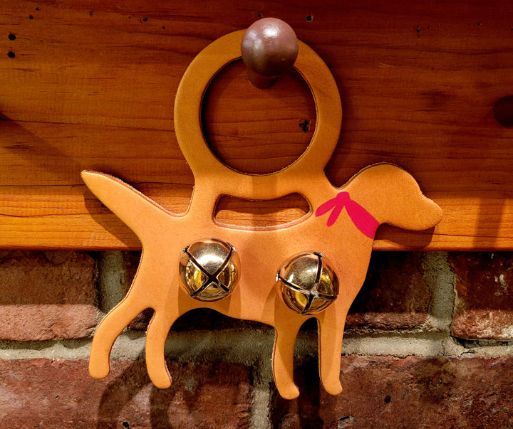 Leather Labrador Dog Bells