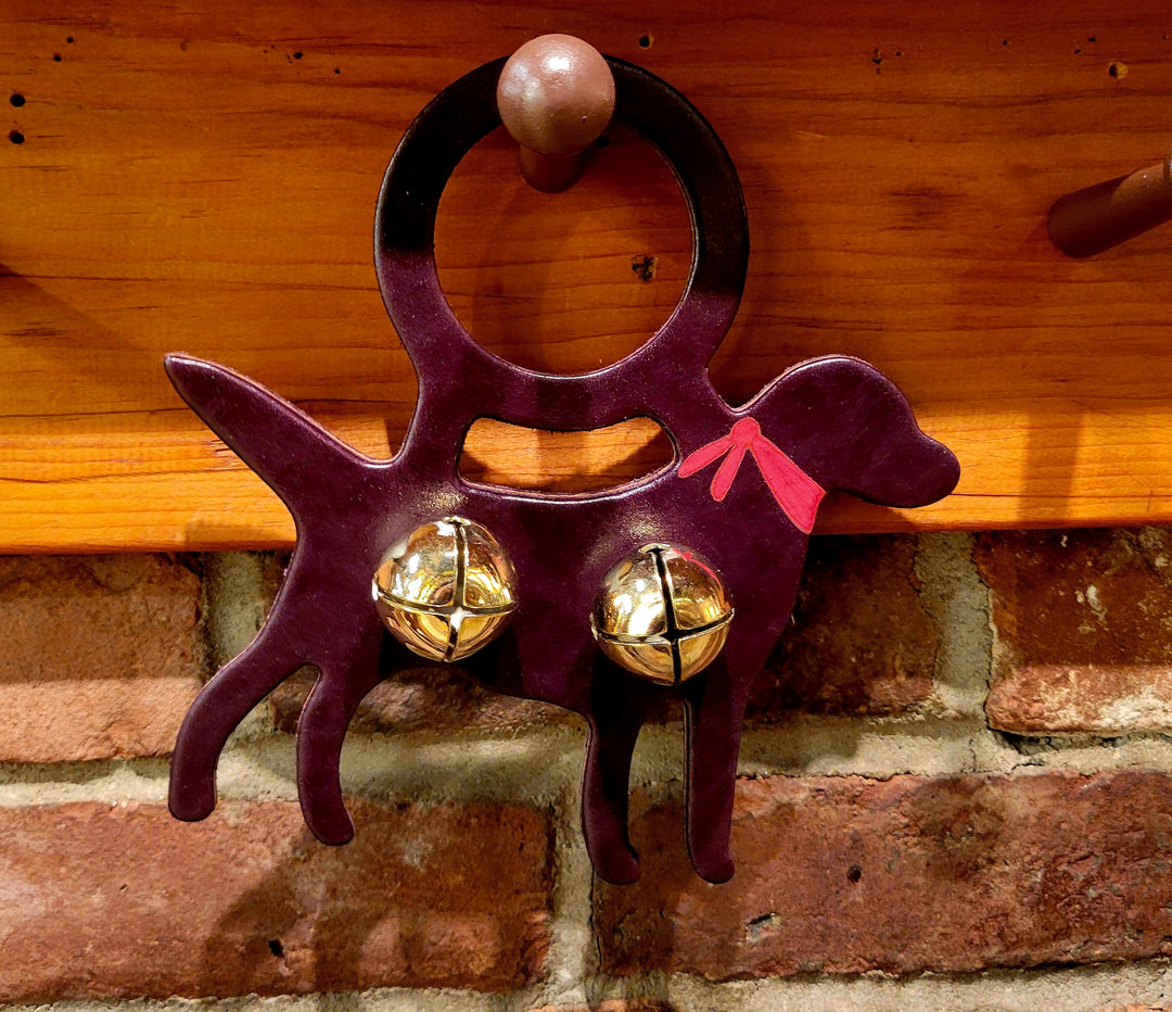 Leather Labrador Dog Bells