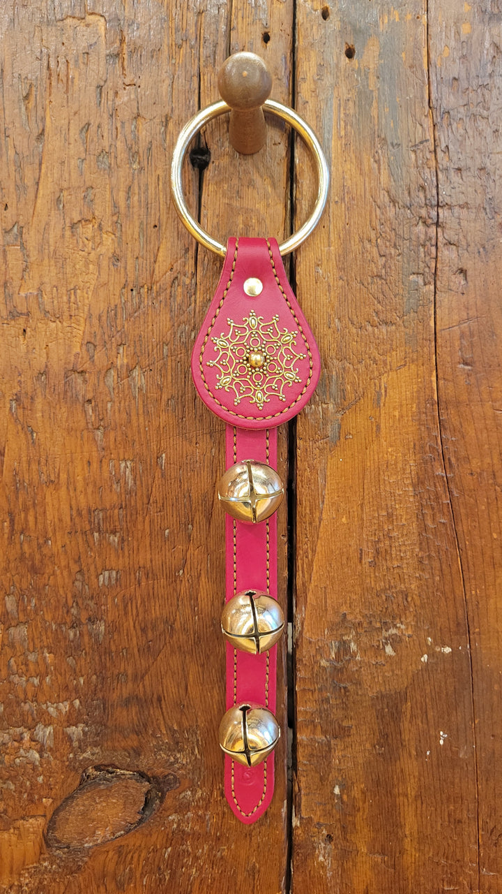 Leather Bell Strap with Snowflake Charm