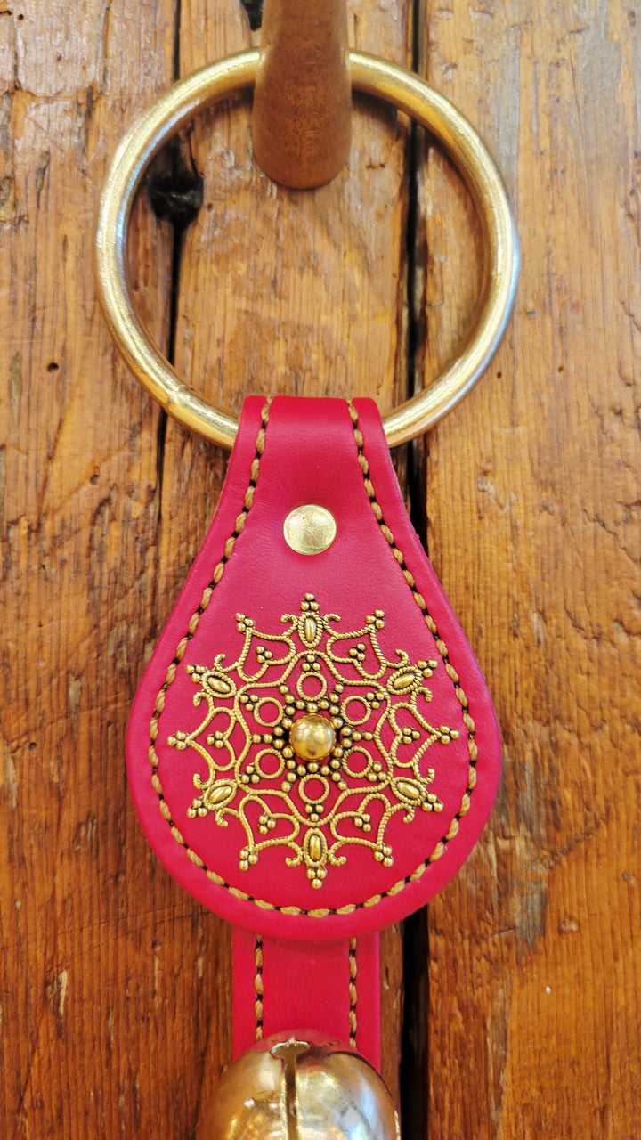 Leather Bell Strap with Snowflake Charm