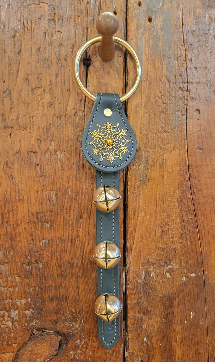 Leather Bell Strap with Snowflake Charm
