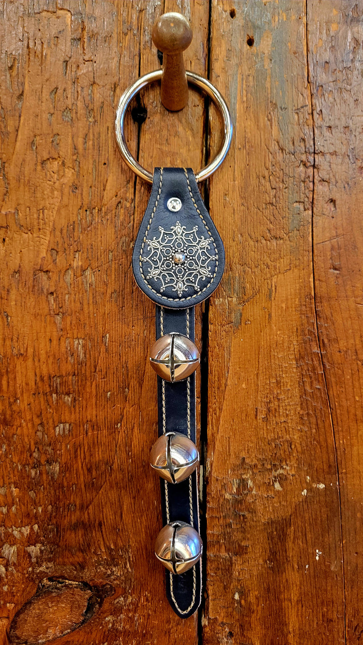 Leather Bell Strap with Snowflake Charm