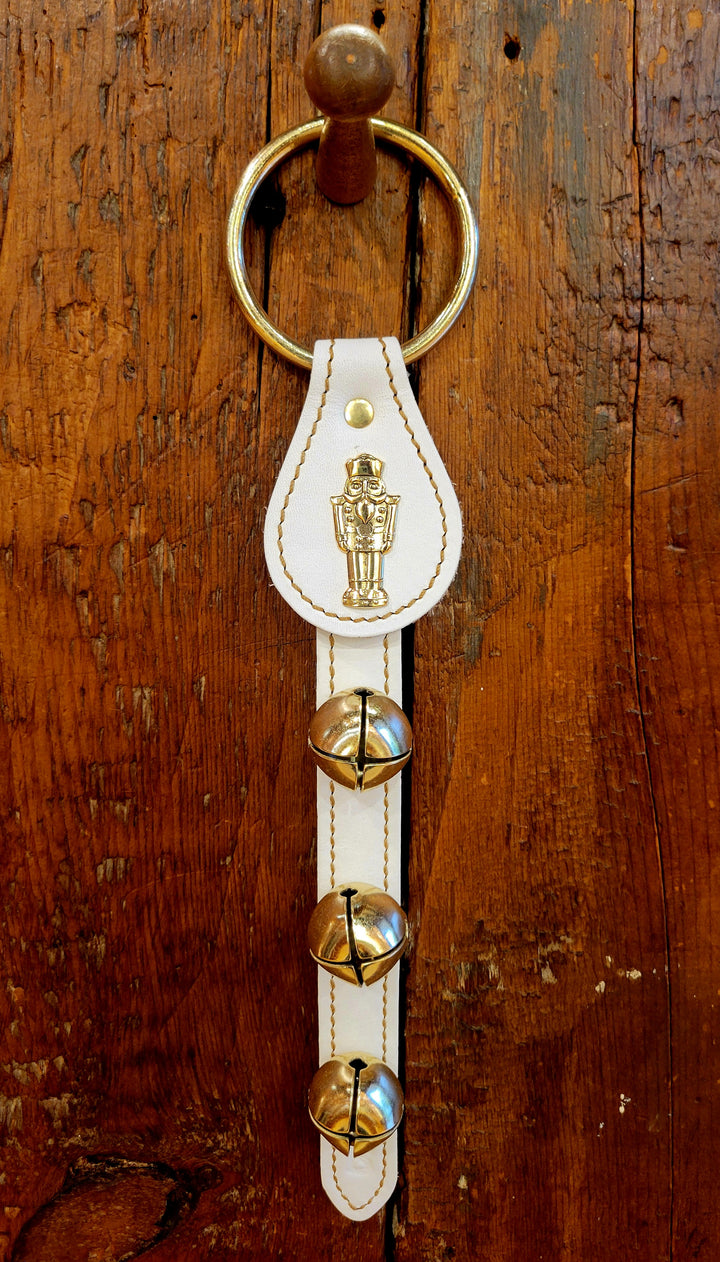 Leather Bell Strap with Nutcracker Charm