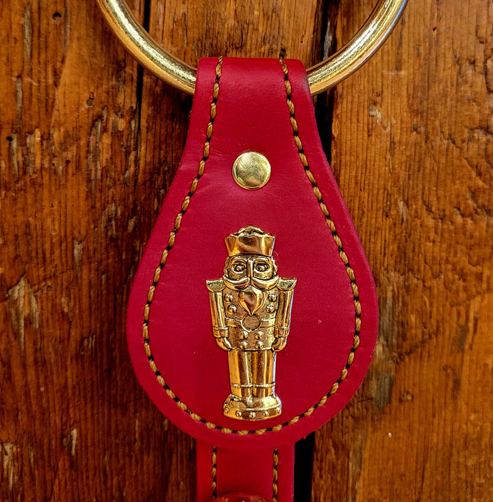 Leather Bell Strap with Nutcracker Charm