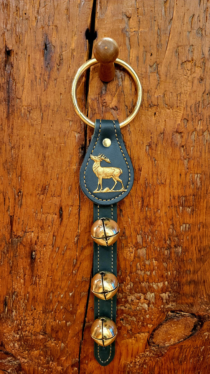 Leather Bells with Elk Charm