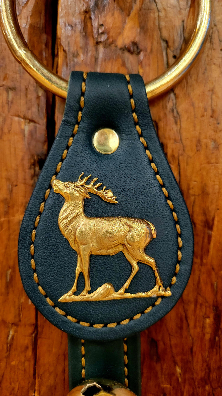 Leather Bells with Elk Charm