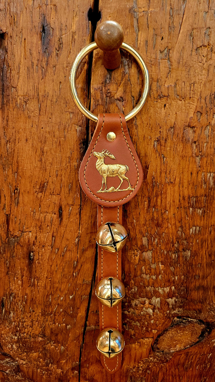 Leather Bells with Elk Charm