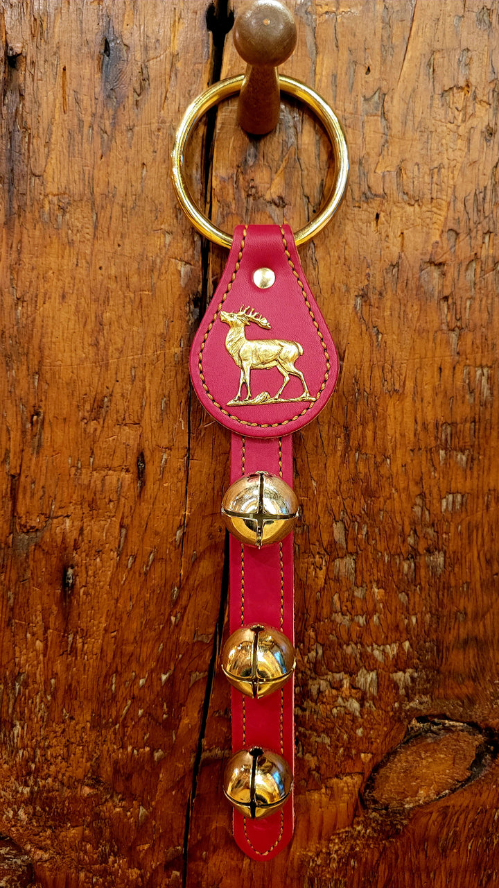 Leather Bells with Elk Charm