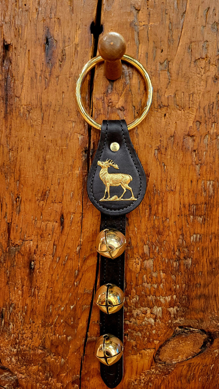 Leather Bells with Elk Charm