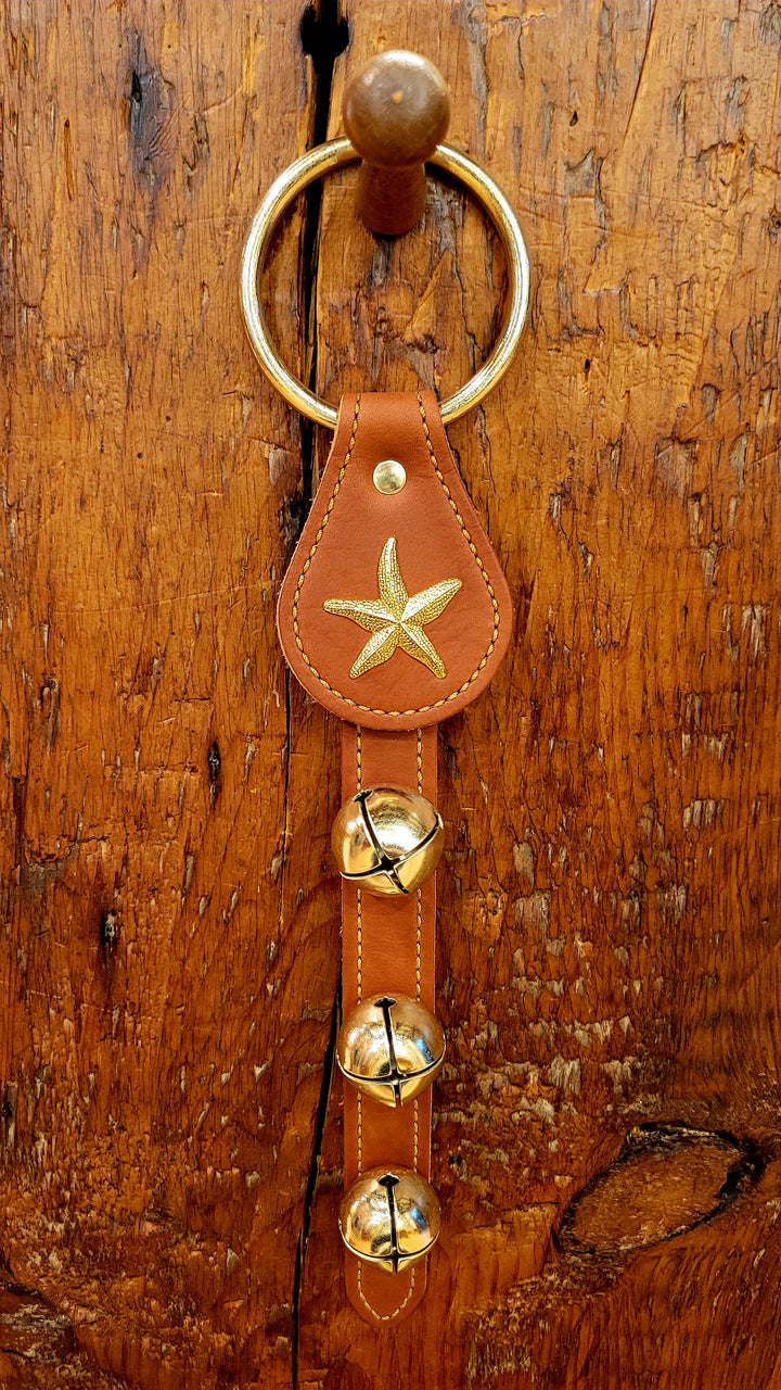 Leather Bells with Starfish Charm