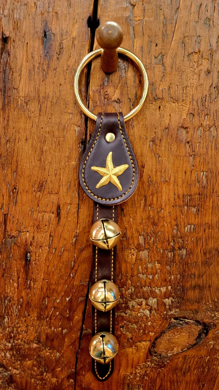 Leather Bells with Starfish Charm