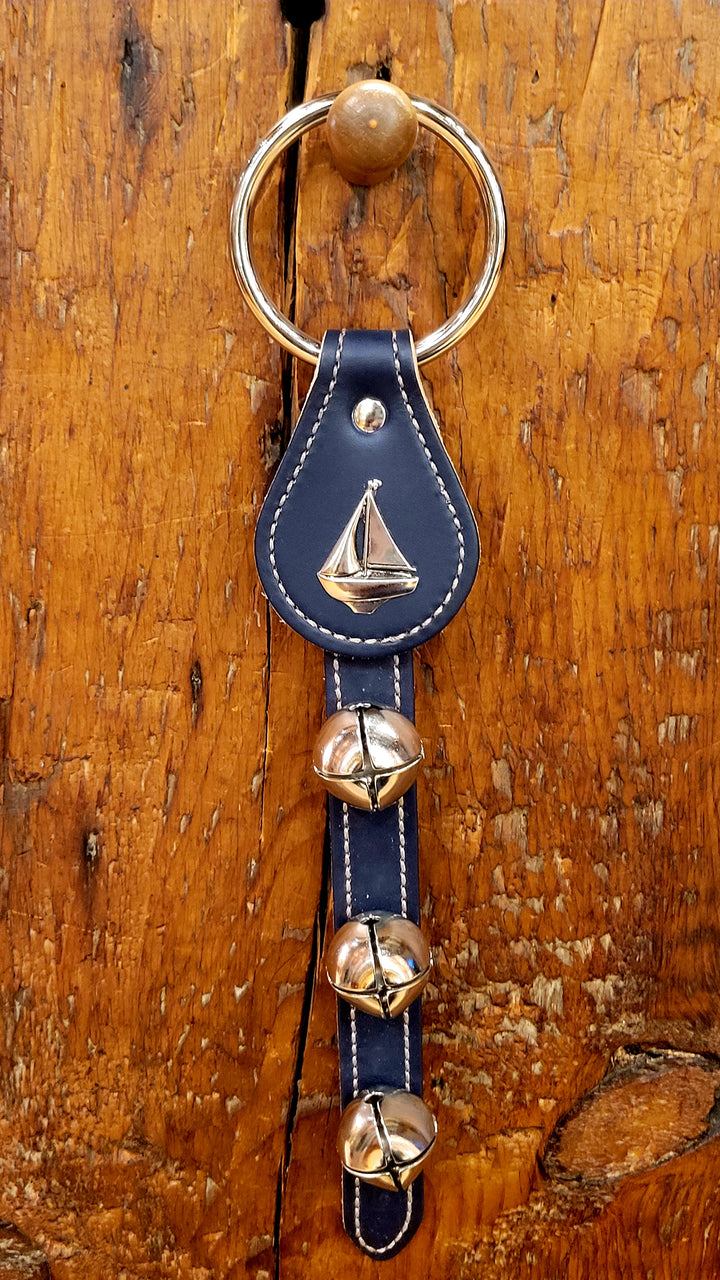 Leather Bells with Sailboat Charm