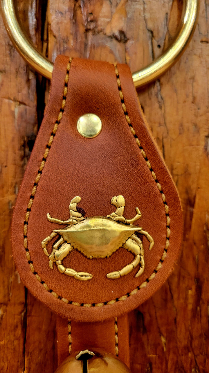 Leather Bells with Crab Charm