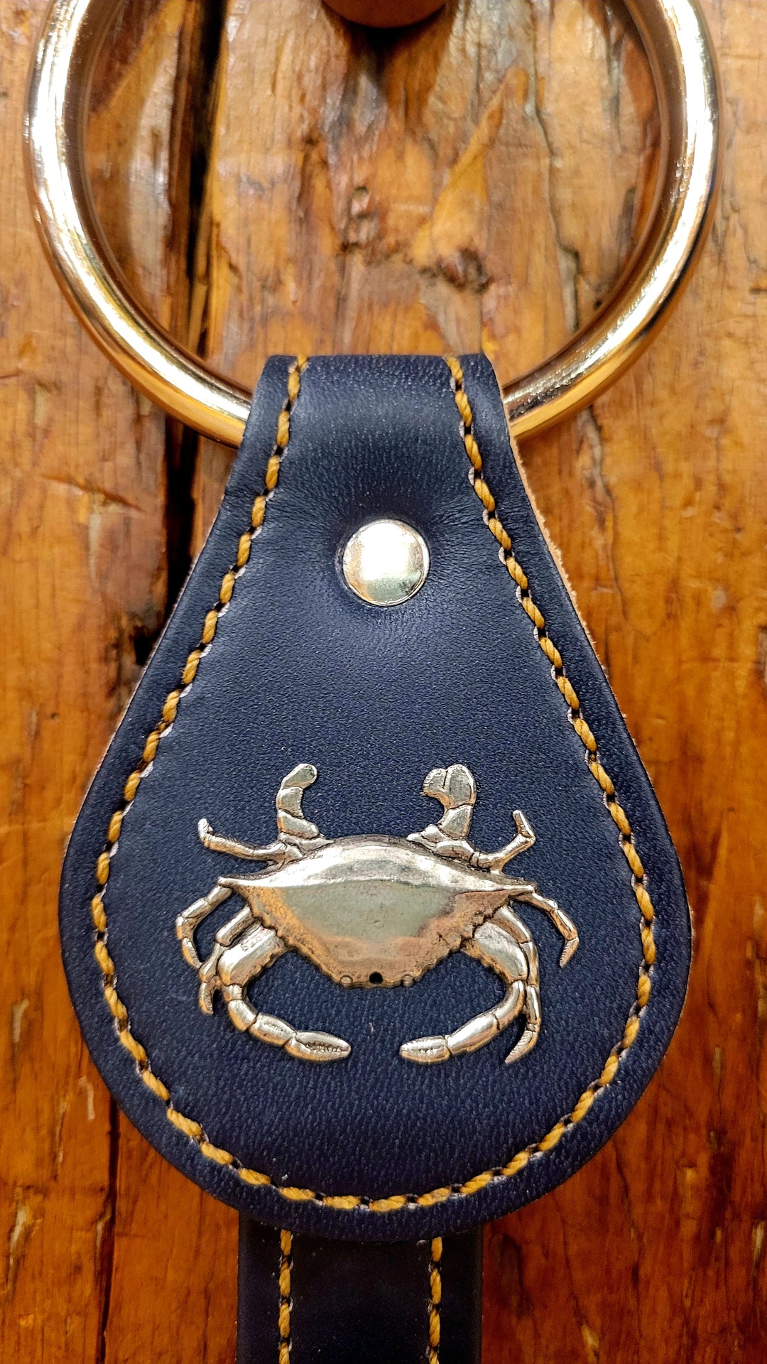 Leather Bells with Crab Charm
