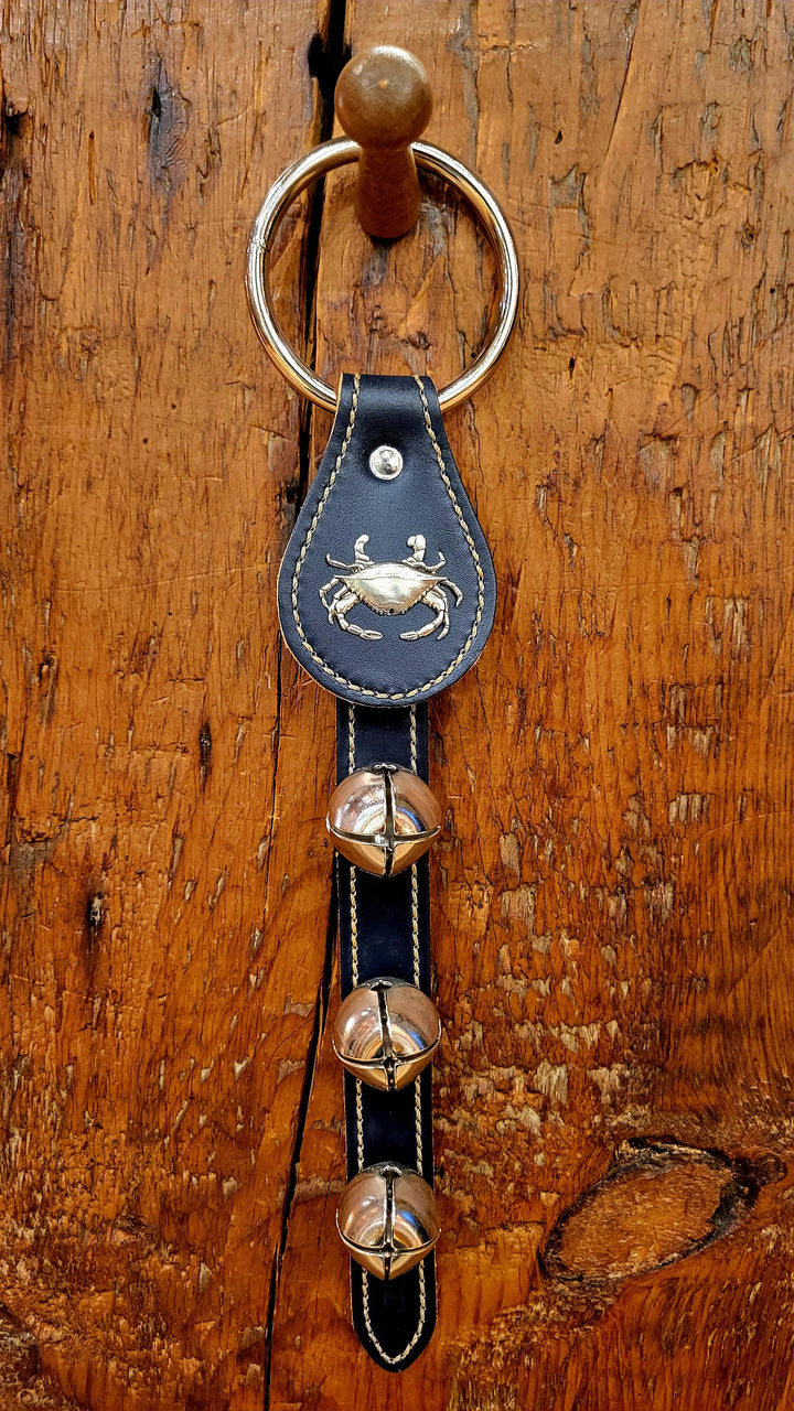 Leather Bells with Crab Charm