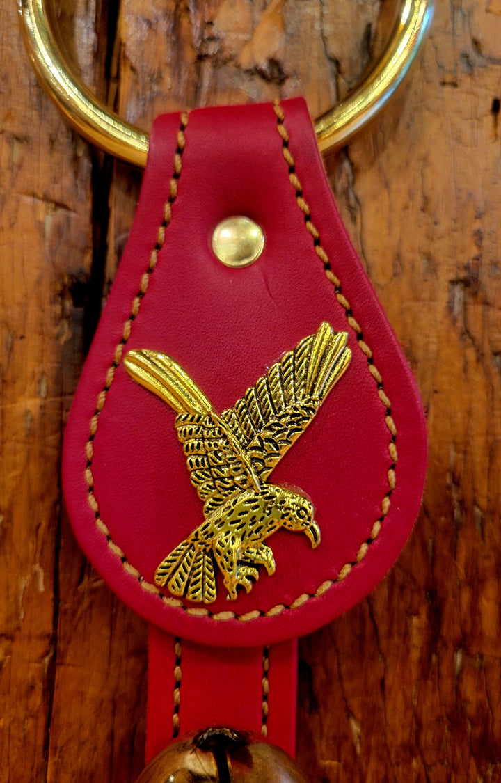 Leather Bells with American Eagle Charm