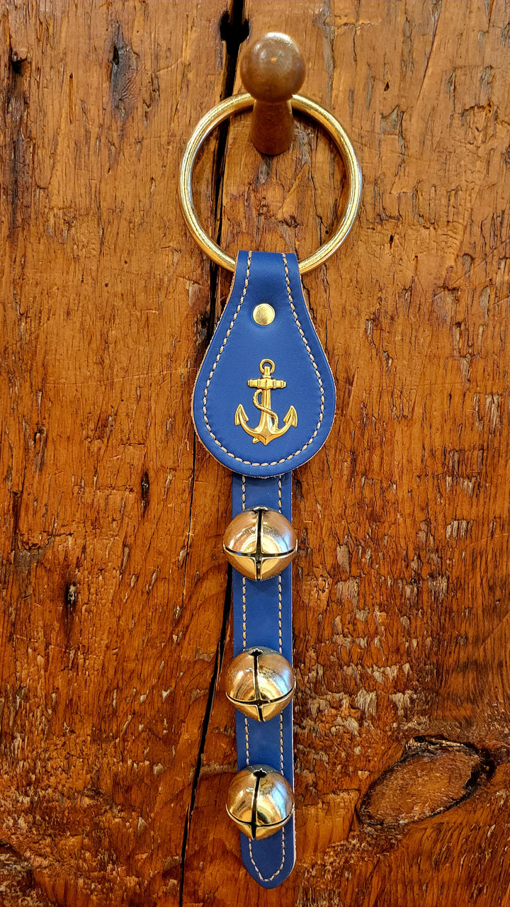 Leather Bells with Anchor Charm