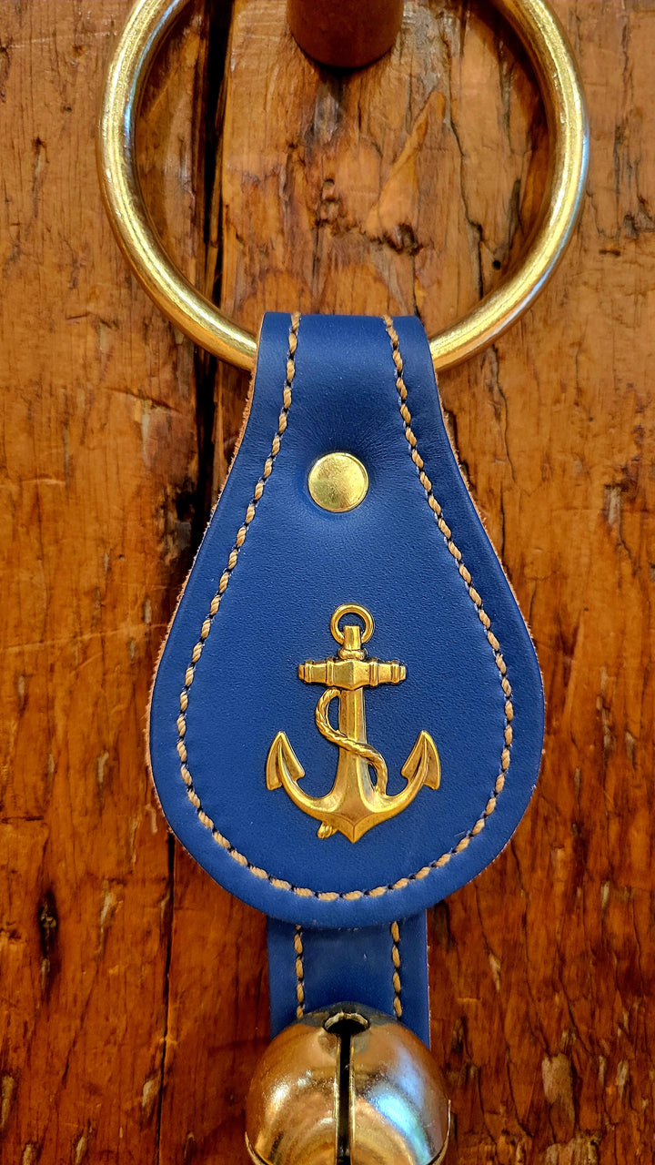 Leather Bells with Anchor Charm