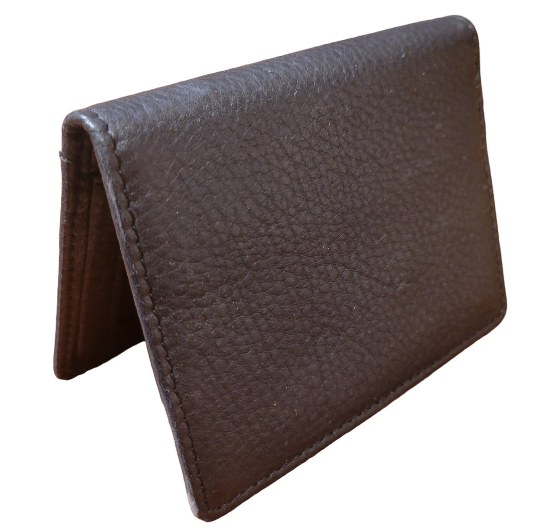 RFID Double ID Leather Card Case Wallet