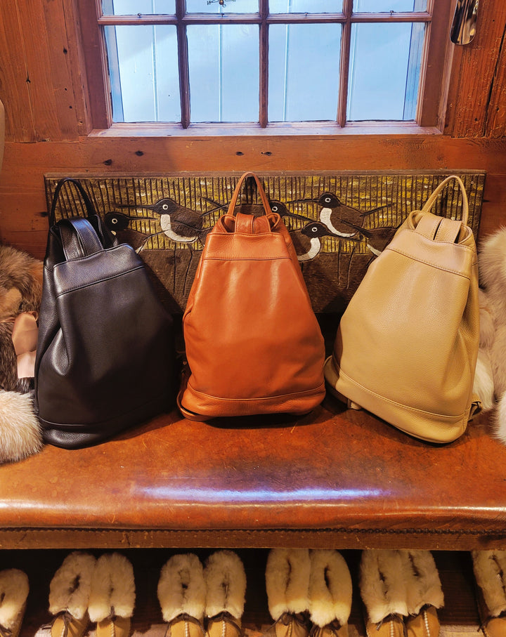 Napa Leather Women's Backpack - Large