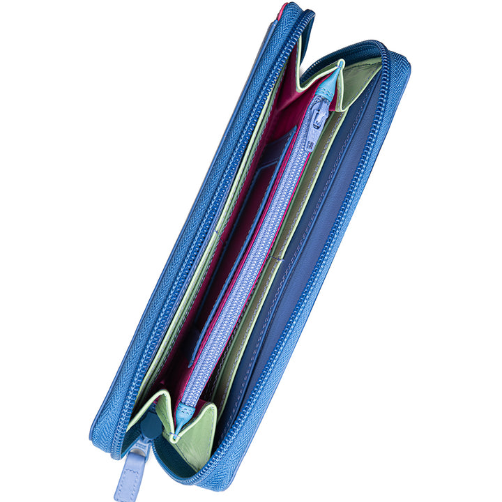 Colorful Large Zip Around Wallet