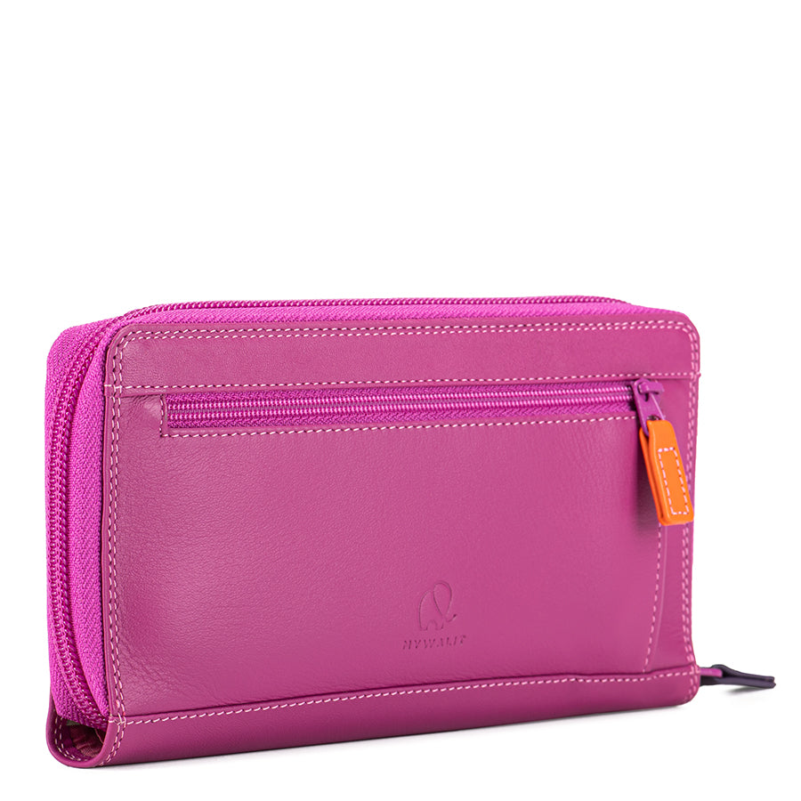 Colorful Large Zip Around Wallet