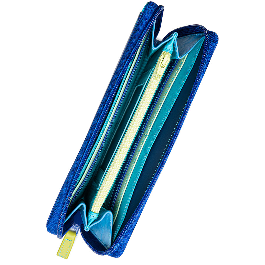 Colorful Large Zip Around Wallet