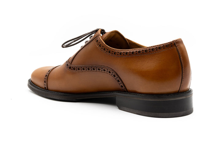 Hand Stained Dress Calf Leather Cap Toe