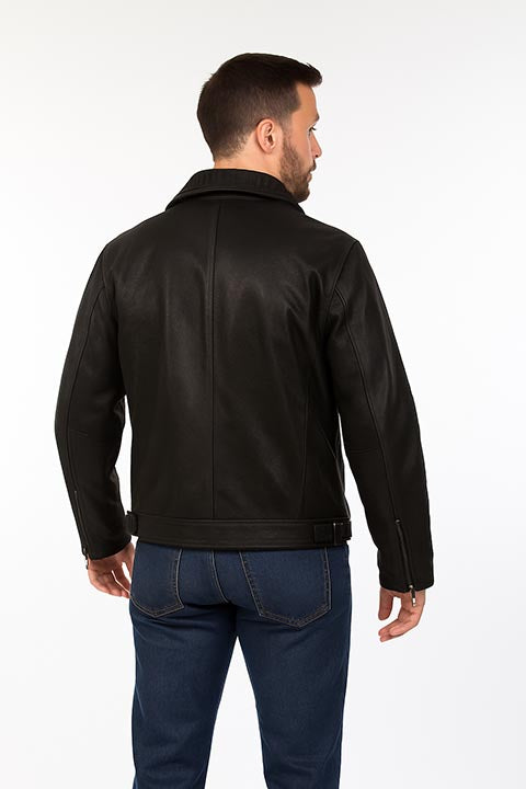 Leather and Flannel Jacket