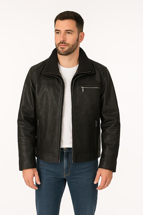 Leather and Flannel Jacket