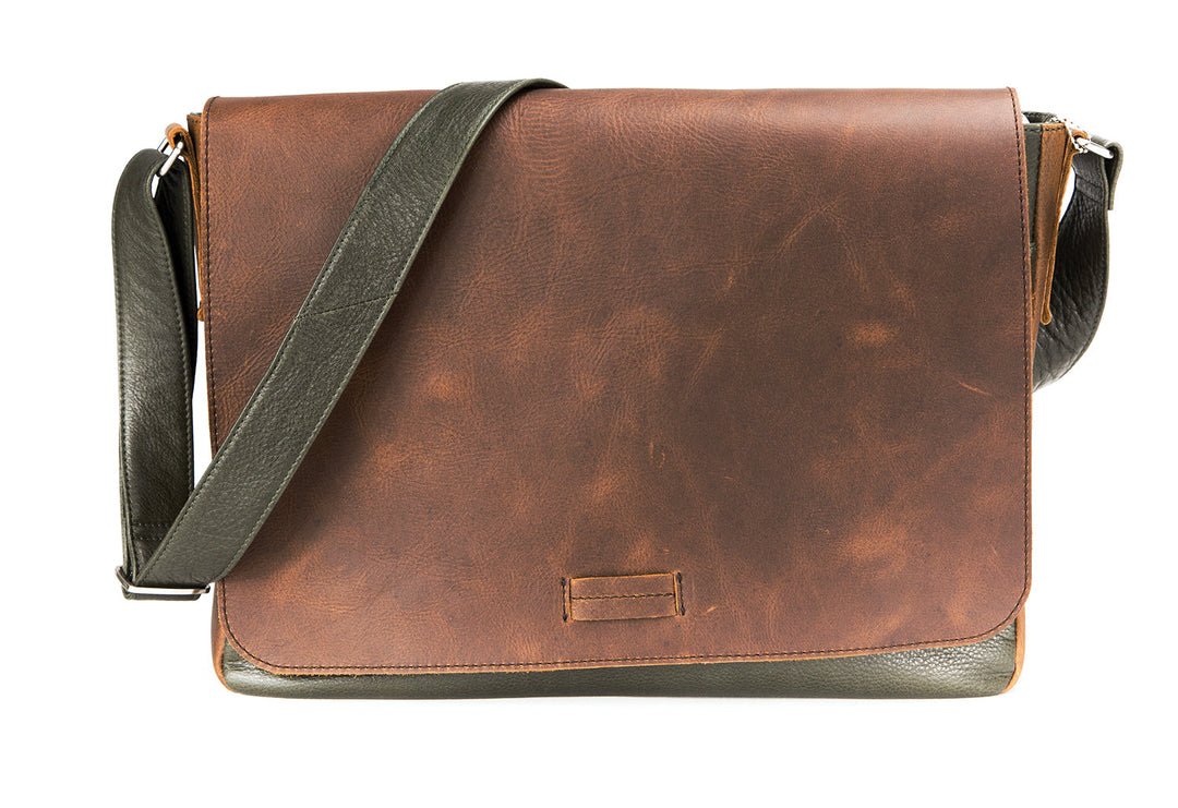 Malachi Leather Messenger Bag Briefcase
