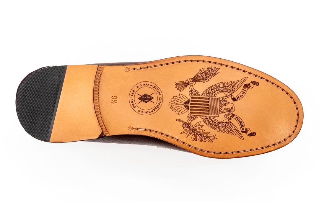 All American Oiled Saddle Leather Horse Bit Loafers