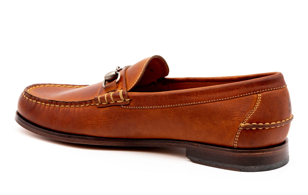 All American Horse Bit Loafers in Oiled Saddle Leather