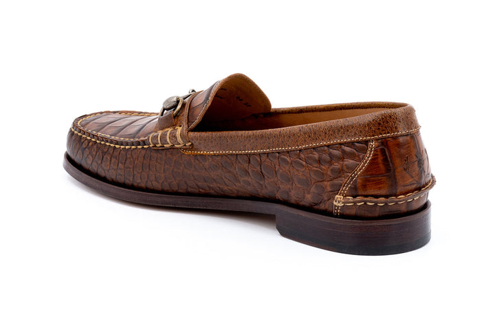 All American Horse Bit Loafers in Alligator Grain