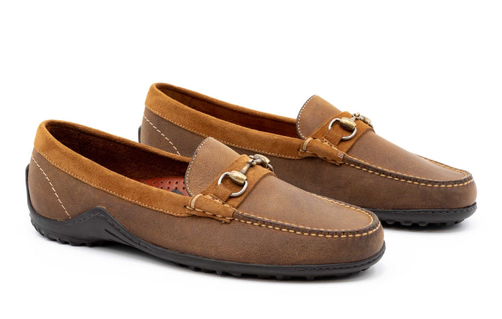 Wild African Kudu Leather Horse Bit Loafers