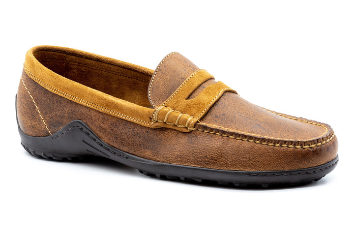 Wild African Kudu Leather Penny Loafers