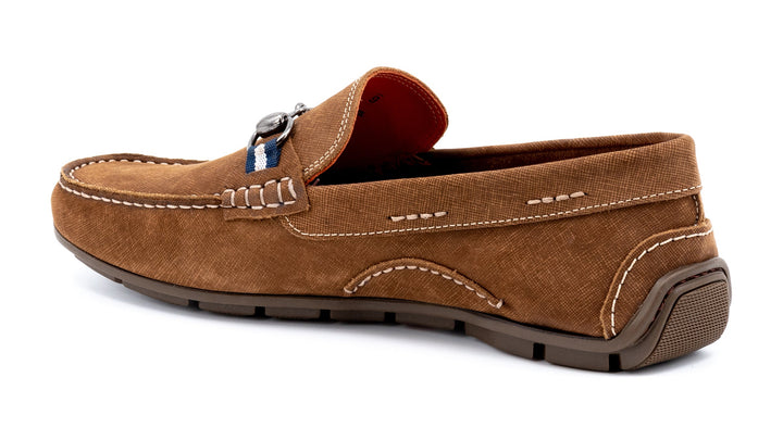 Water Repellent Nubuck Leather Horse Bit Loafers
