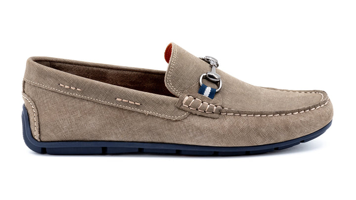 Water Repellent Nubuck Leather Horse Bit Loafers