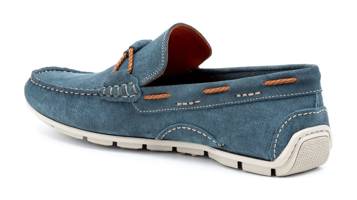 Water Repellent Nubuck Leather Braided Bit Loafers