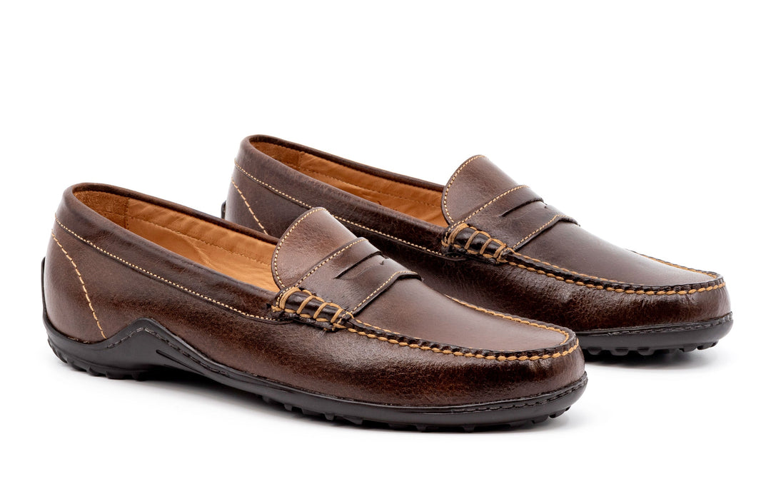 Buffalo Leather Penny Loafers