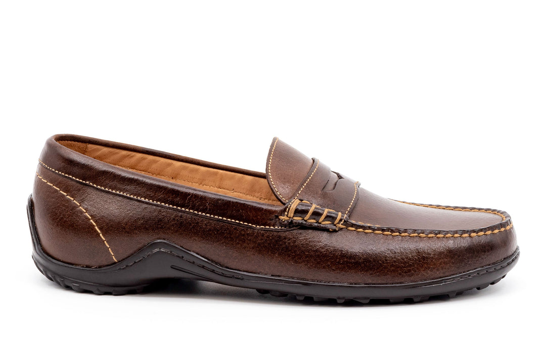 Buffalo Leather Penny Loafers