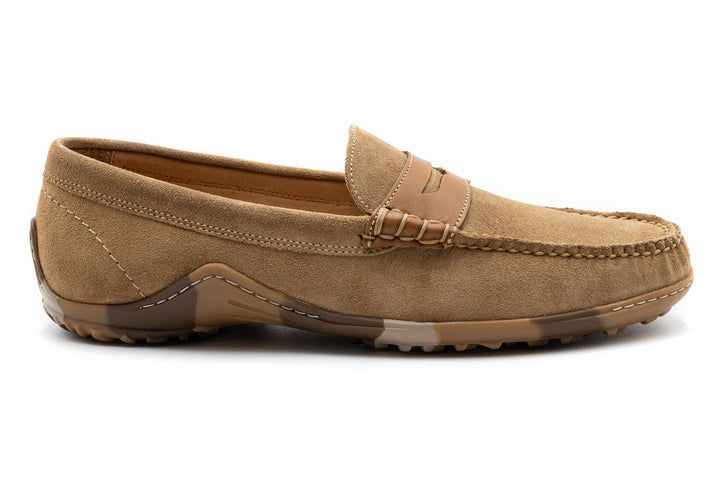 Bill Penny Loafers in Water Repellent Suede Leather
