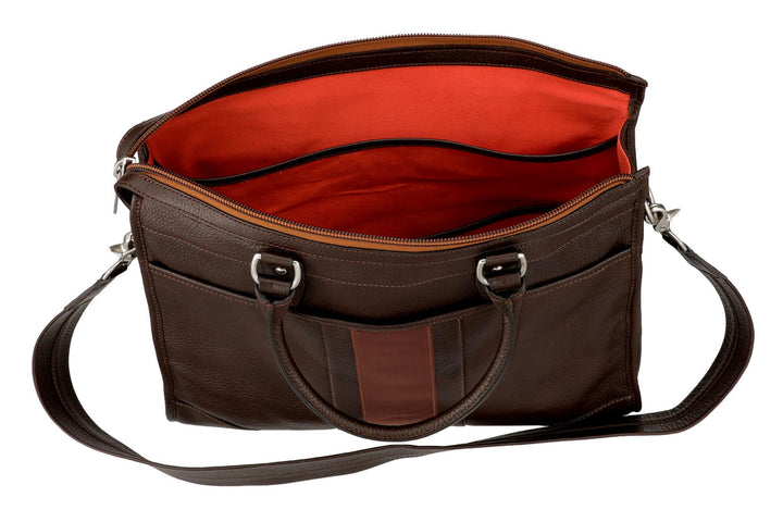 Tumbled Saddle Leather Martingale Brief