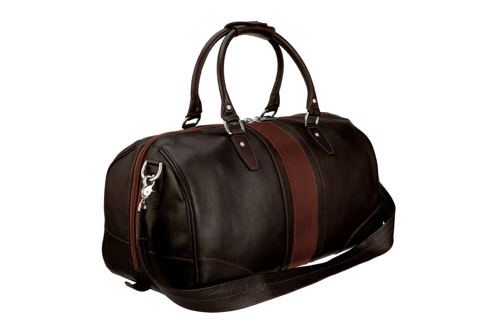 Tumbled Saddle Leather Polocrosse Duffel