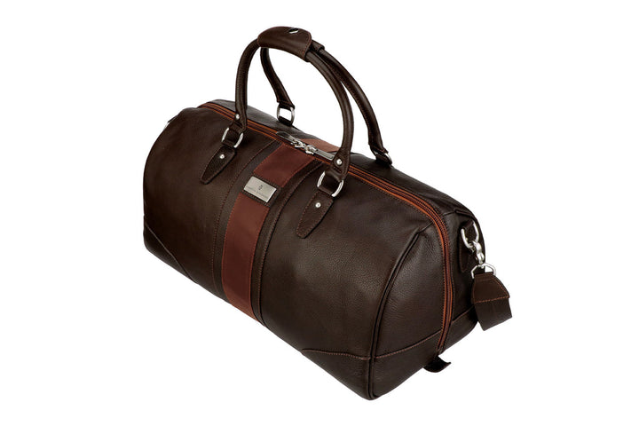 Tumbled Saddle Leather Polocrosse Duffel