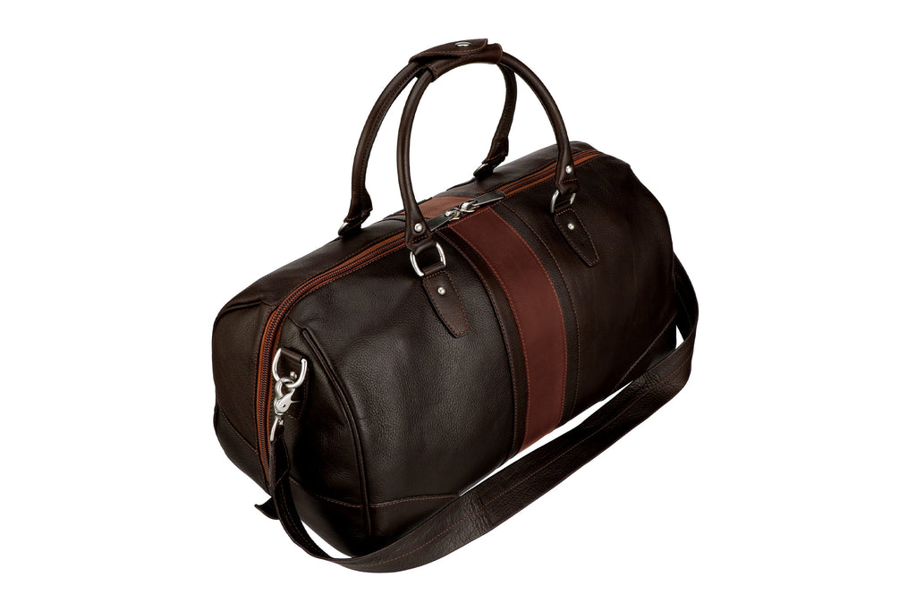 Tumbled Saddle Leather Polocrosse Duffel