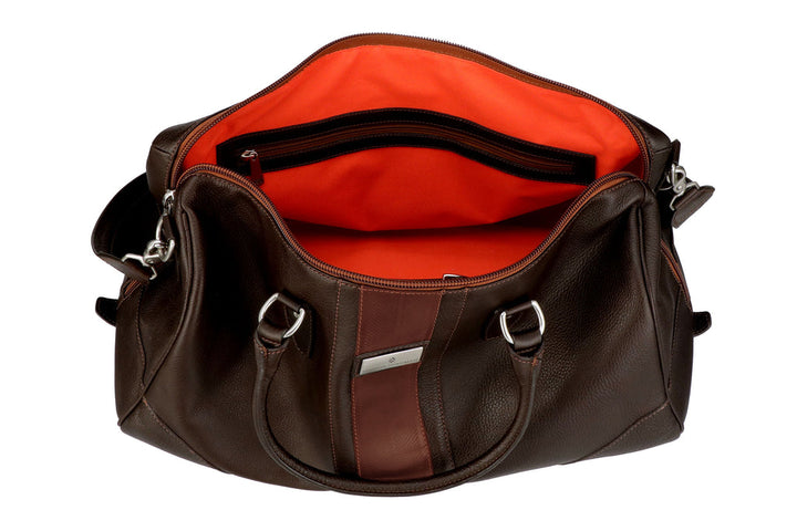 Tumbled Saddle Leather Polocrosse Duffel